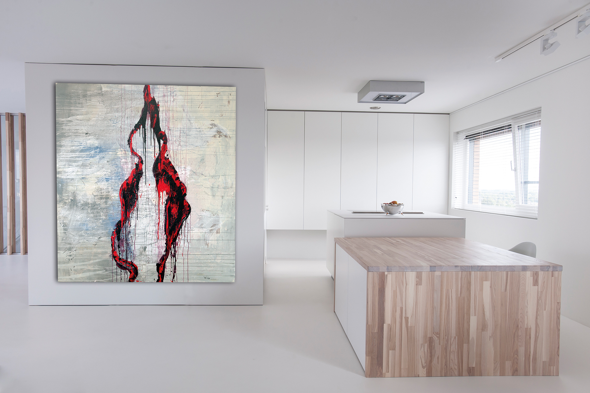 Schilderij op doek van Frans Polman